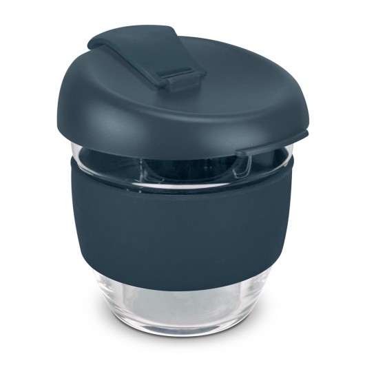 Navy 250mL Borosilicate Glass Cups